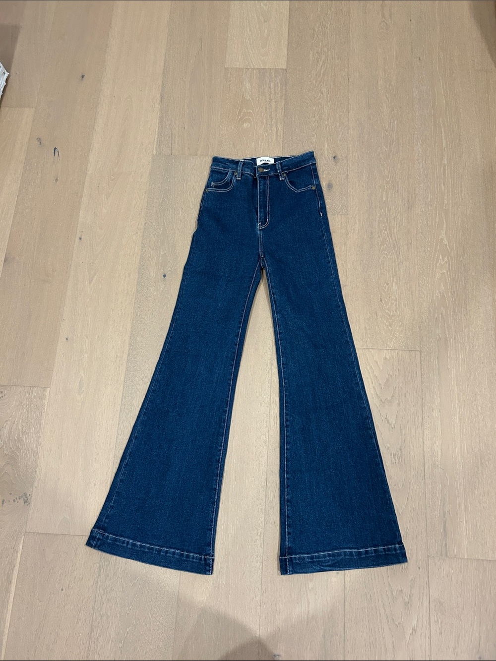 ROLLA'S Dark Blue east coast flare High-Rise Wide Leg Jeans - Picture 5 of 8